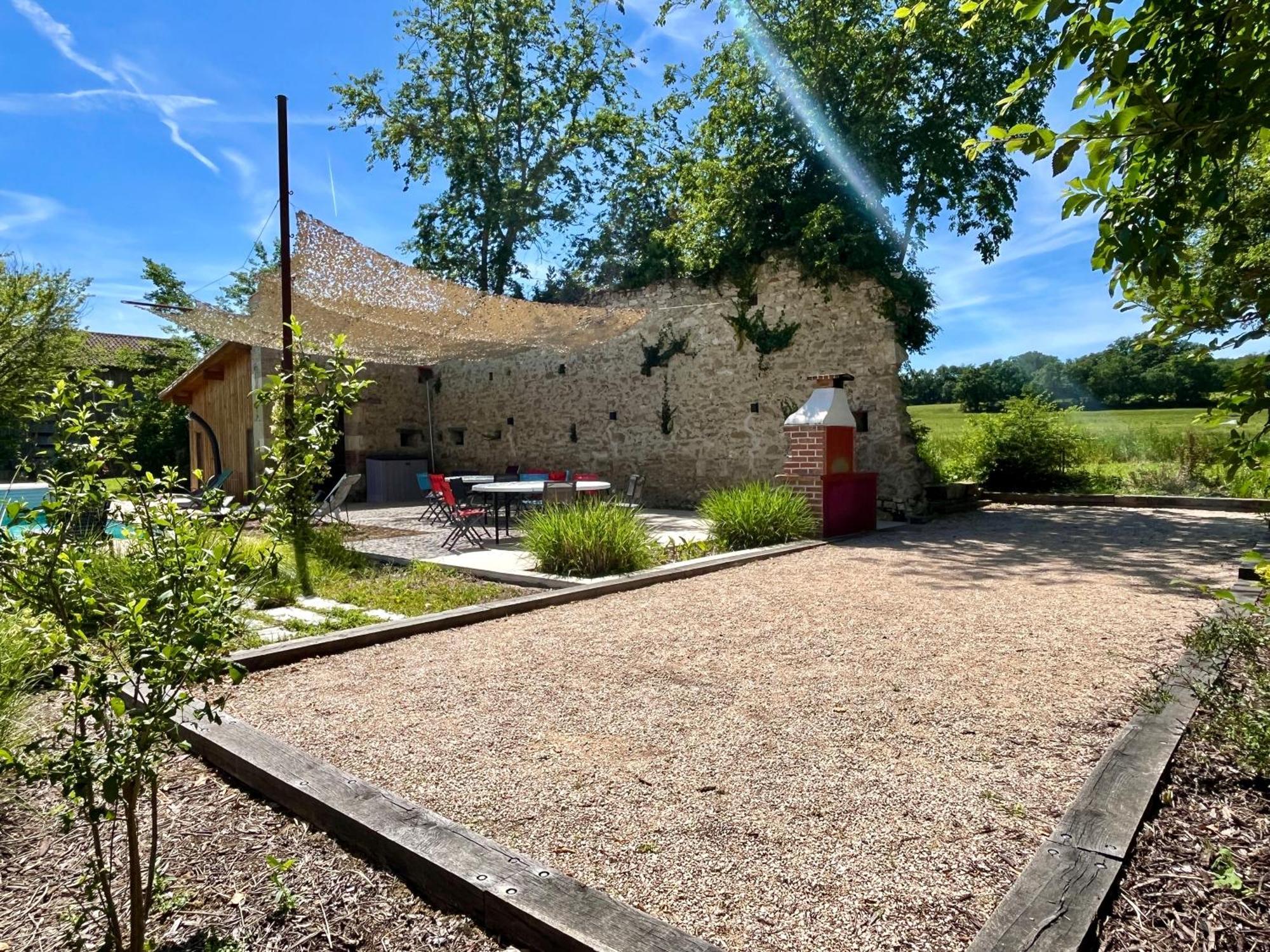 Gite Campagne Famille 15 Pers Piscine Chauffee Jeux Enfants Petanque Saint-Sauvy Buitenkant foto