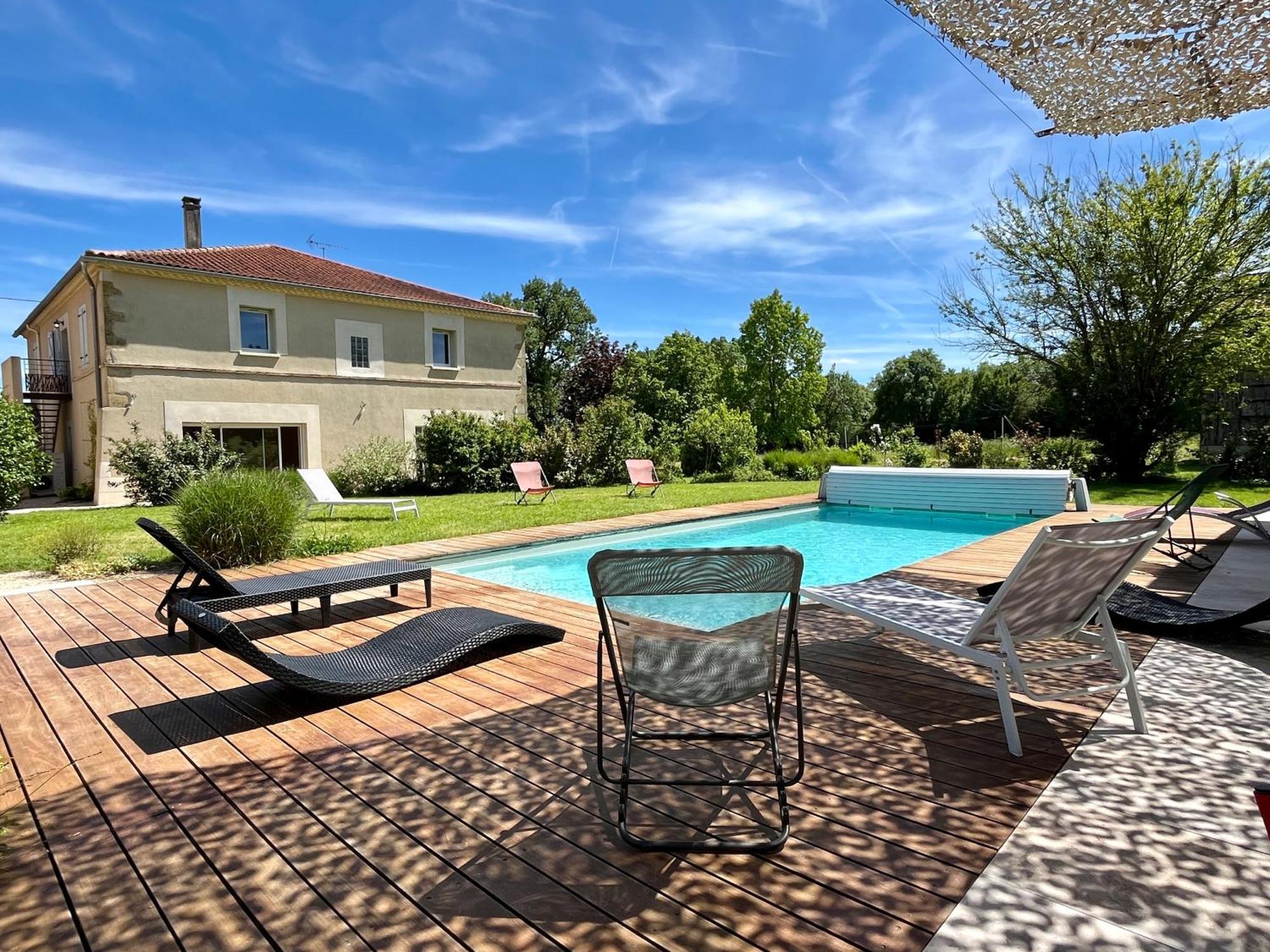 Gite Campagne Famille 15 Pers Piscine Chauffee Jeux Enfants Petanque Saint-Sauvy Buitenkant foto